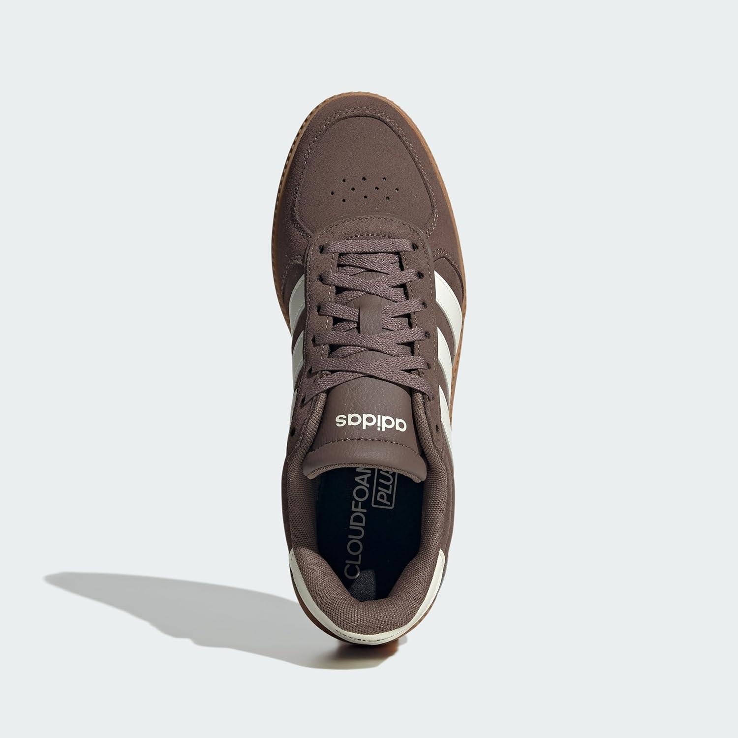 image:imageAdidas Womens Breaknet Sleek SneakersEarth Strata Off White Gum10