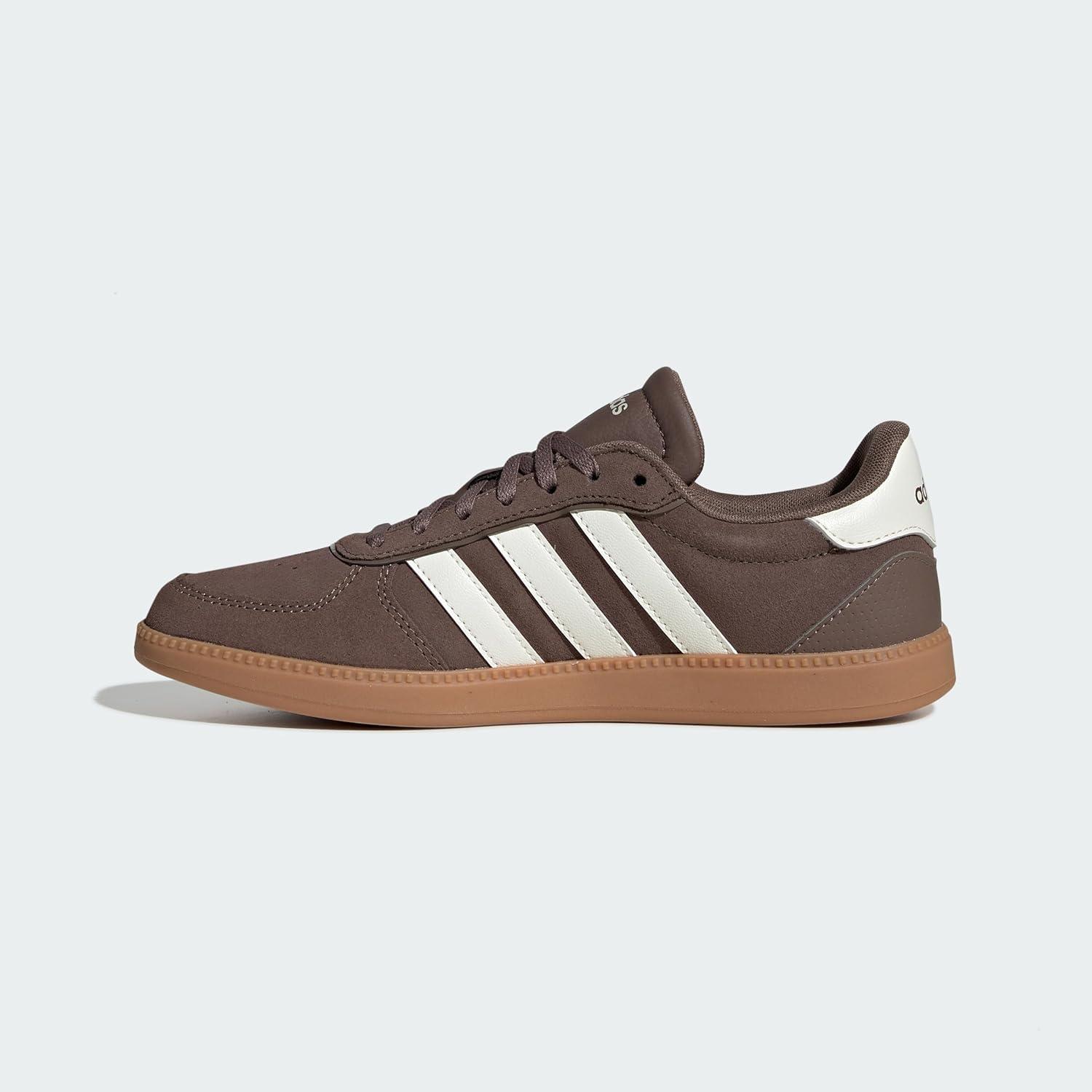 image:imageAdidas Womens Breaknet Sleek SneakersEarth Strata Off White Gum10