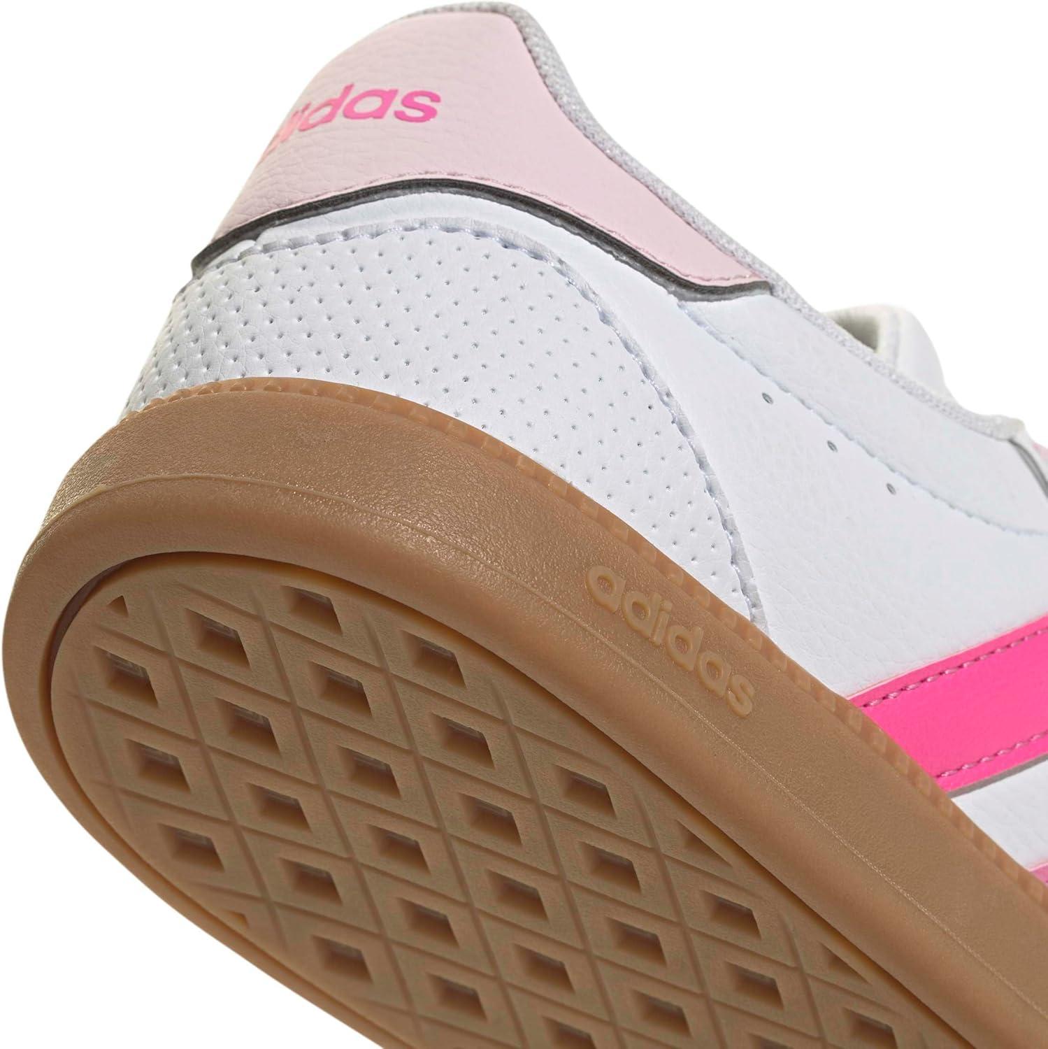 image:imageAdidas Womens Breaknet Sleek SneakersWhiteClear PinkBliss Pink