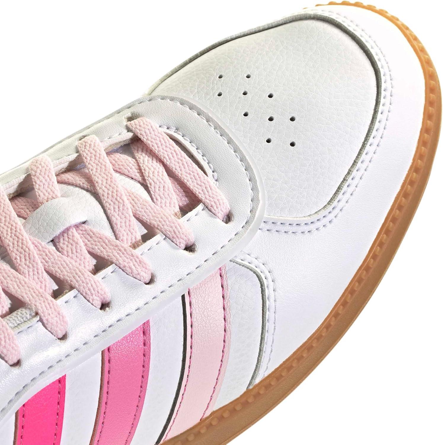 image:imageAdidas Womens Breaknet Sleek SneakersWhiteClear PinkBliss Pink