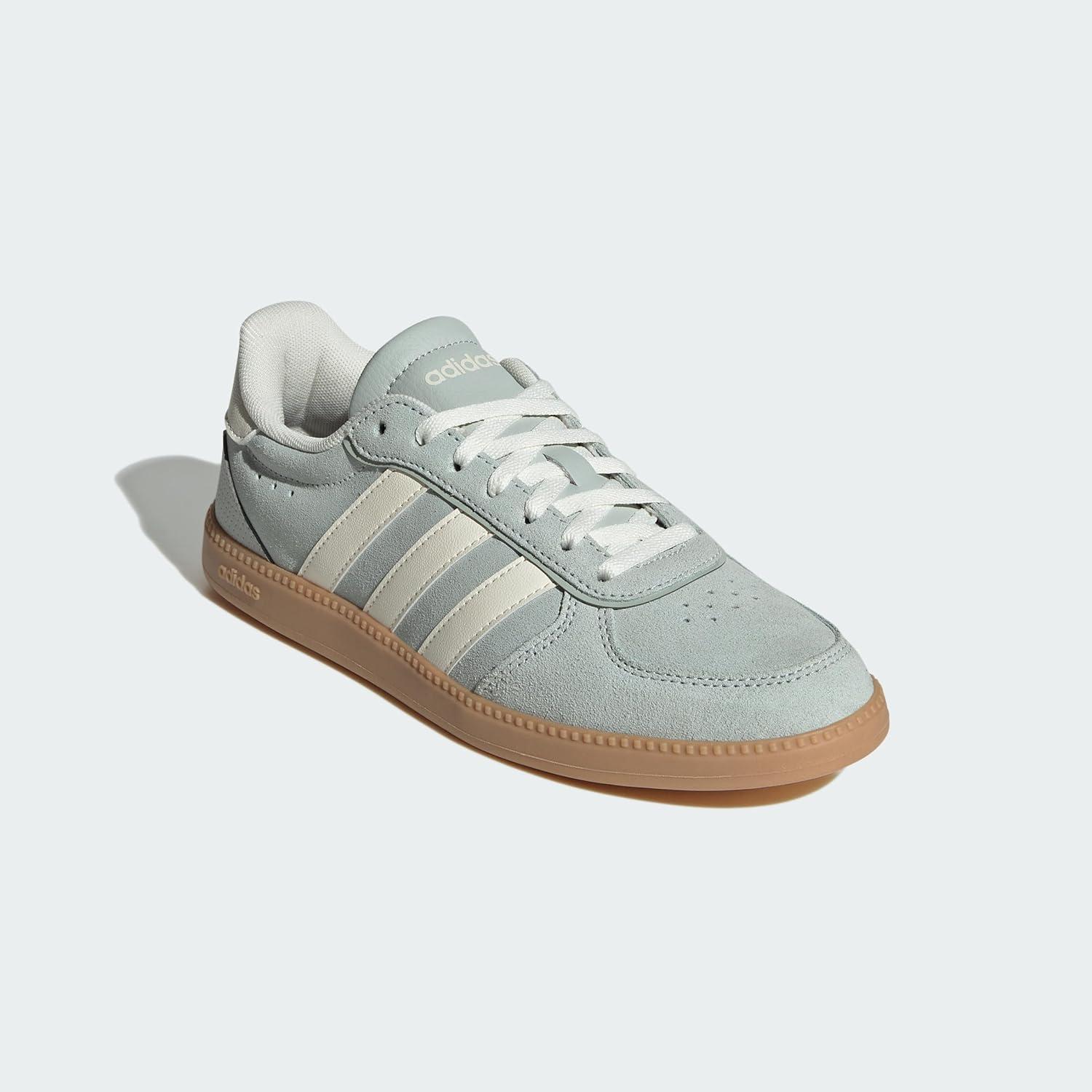 image:imageAdidas Womens Breaknet Sleek SneakersWonder Silver Off White Gum 3