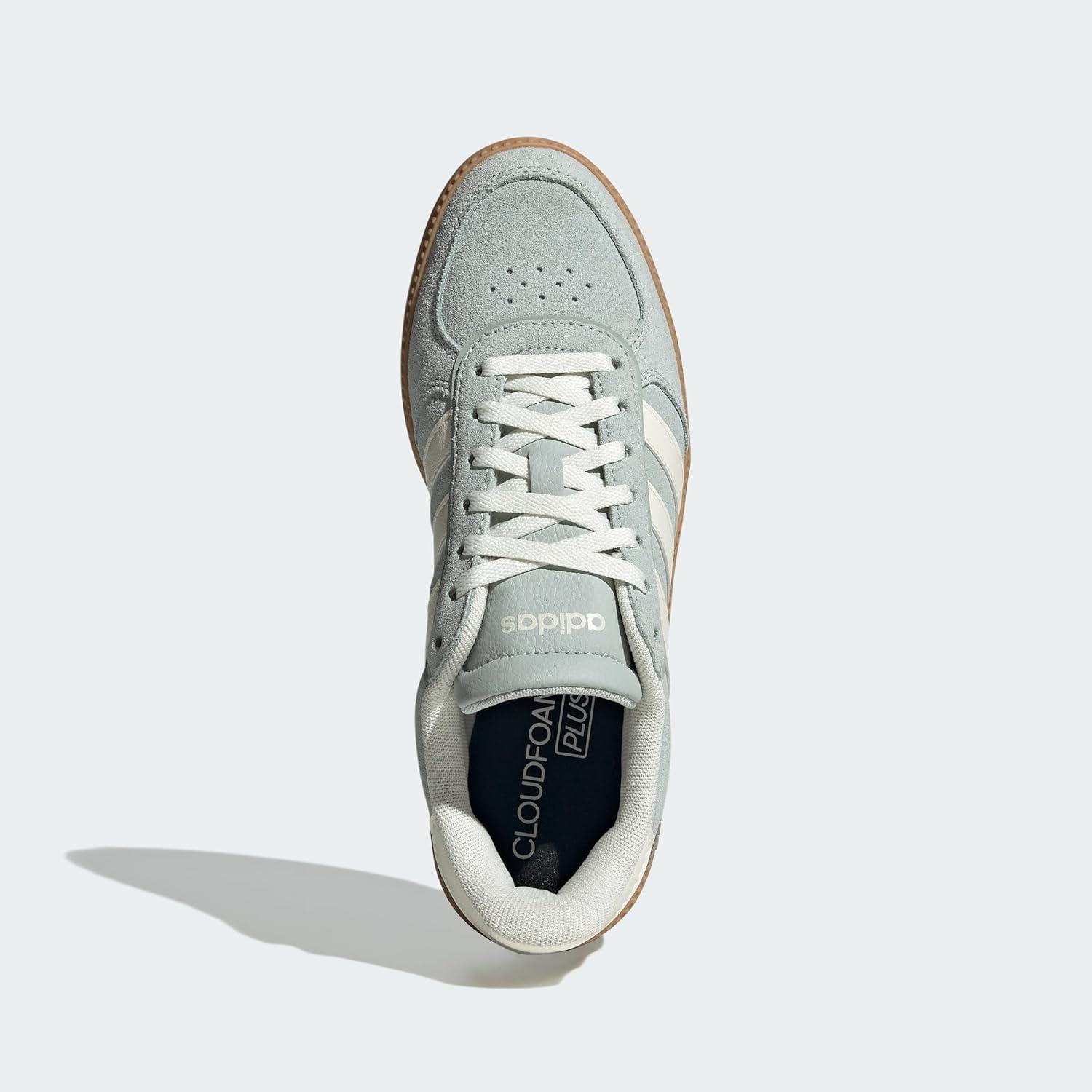 image:imageAdidas Womens Breaknet Sleek SneakersWonder Silver Off White Gum 3