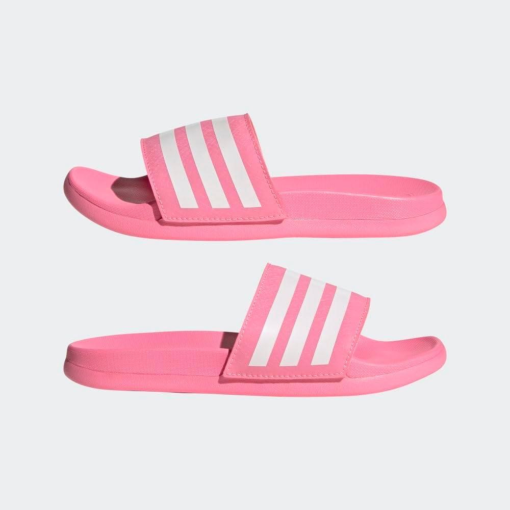 image:imageadidas Boys Adilette Comfort SlidesBeam PinkWhiteBeam Pink