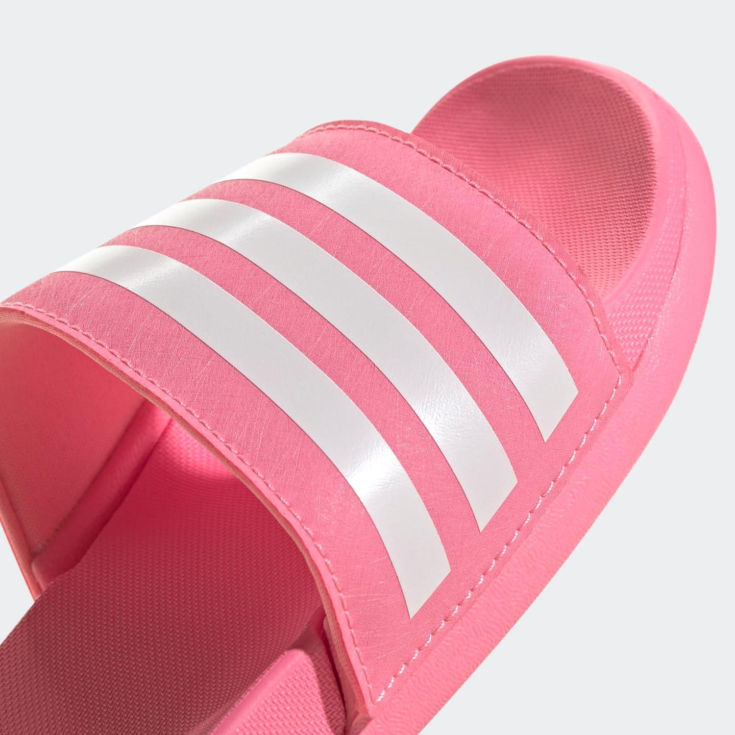 image:imageadidas Boys Adilette Comfort SlidesBeam PinkWhiteBeam Pink
