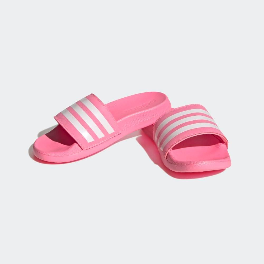 image:imageadidas Boys Adilette Comfort SlidesBeam PinkWhiteBeam Pink