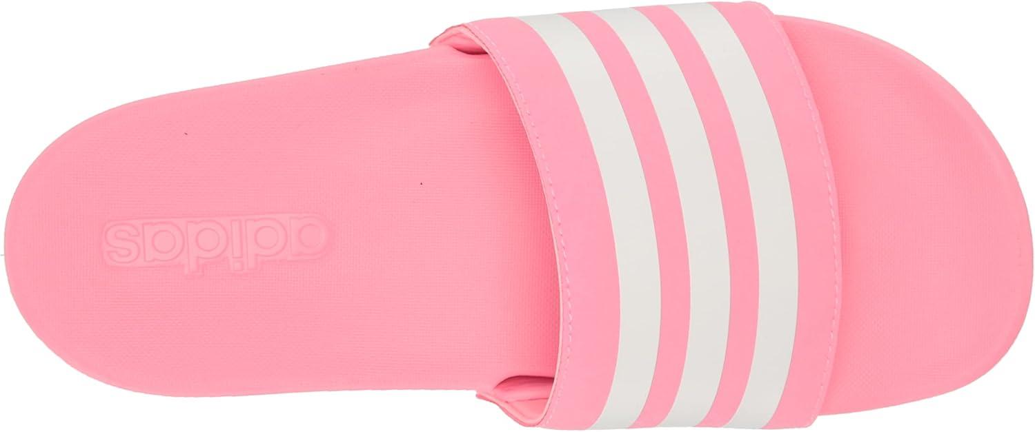 image:imageadidas Boys Adilette Comfort SlidesBeam PinkWhiteBeam Pink