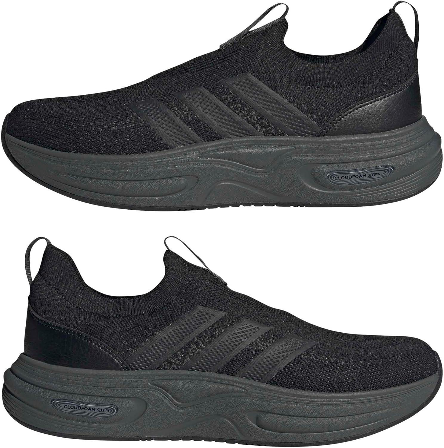 image:imageadidas Mens Cloudfoam Cuxxion SockBlackCarbonGrey