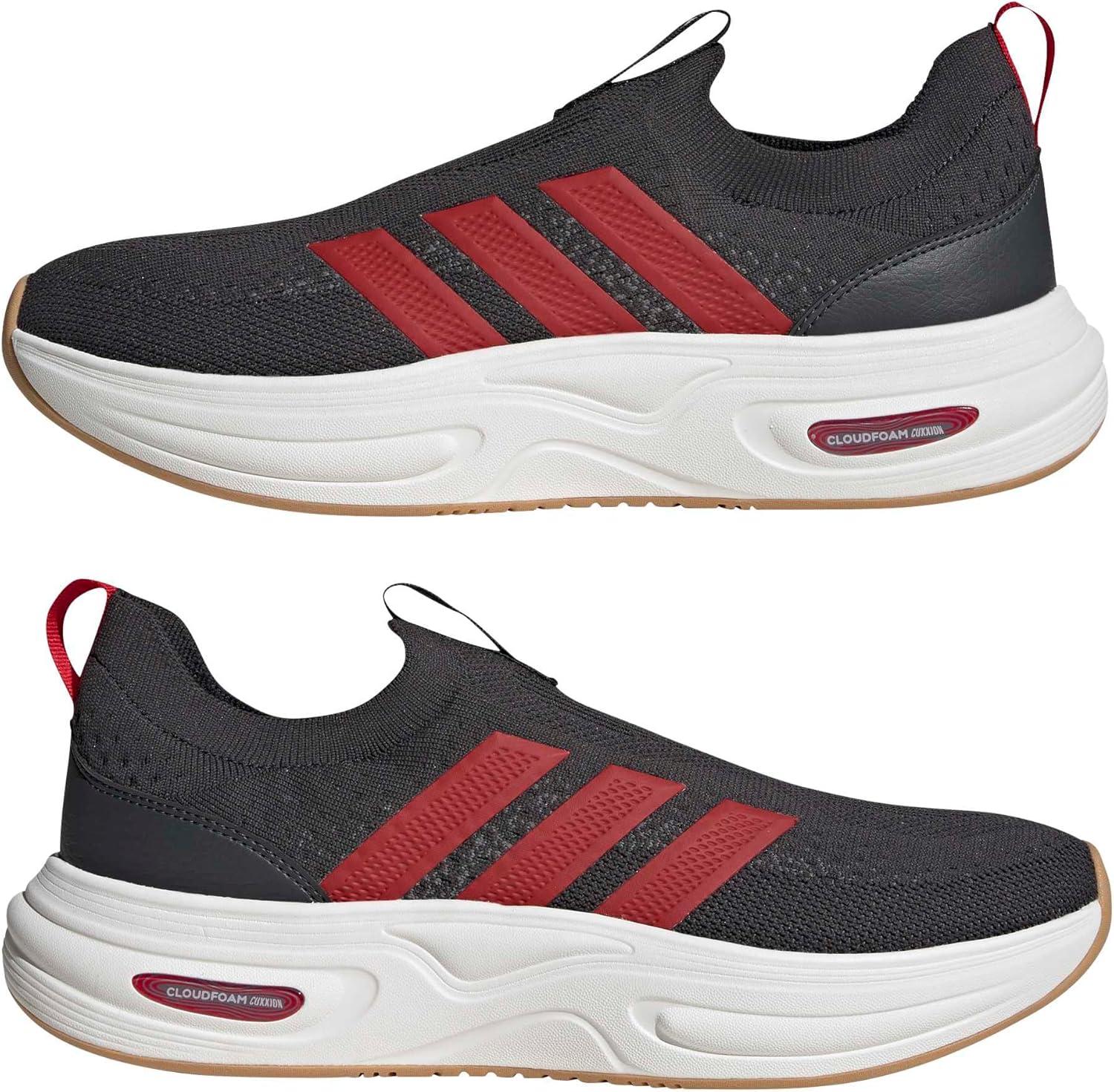 image:imageadidas Mens Cloudfoam Cuxxion SockCarbonBetter ScarletWhite