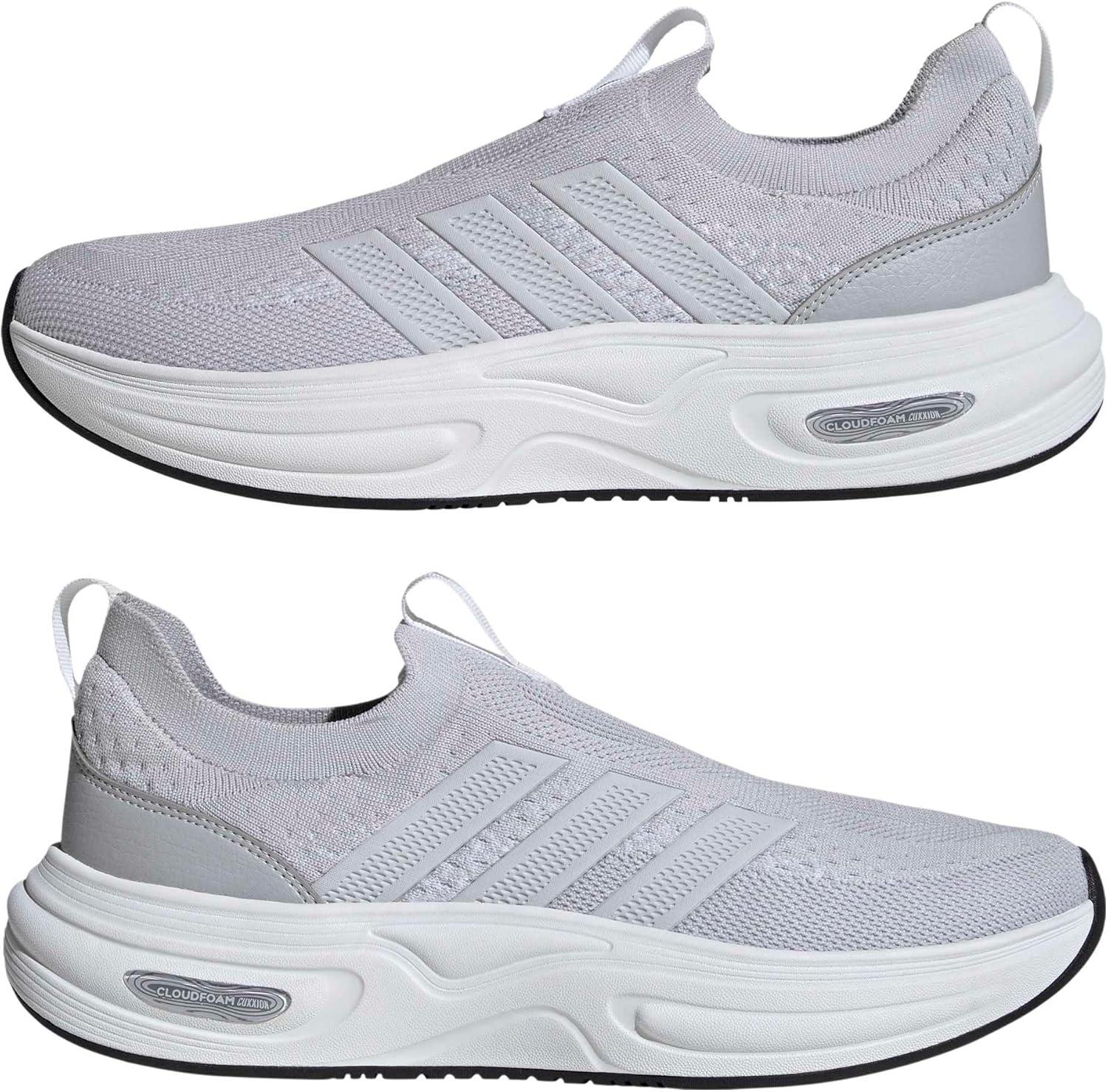 image:imageadidas Mens Cloudfoam Cuxxion SockSolid GreyDash GreyWhite