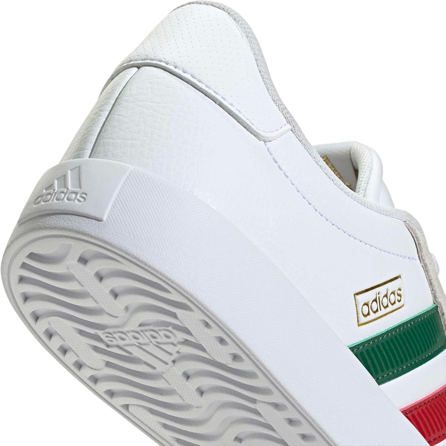 image:imageadidas Mens VL Court 30 ShoeWhiteDark GreenPower Red