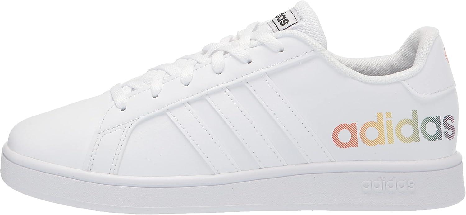 image:imageadidas Unisex Child Grand Court Sneaker US Toddler Unisex ChildWhiteWhiteBlack