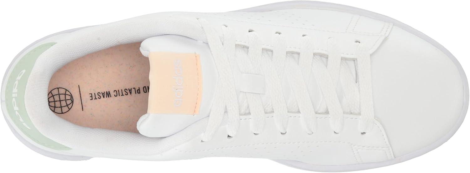 image:imageadidas Womens Advantage Eco SneakerWhiteWhiteLinen Green
