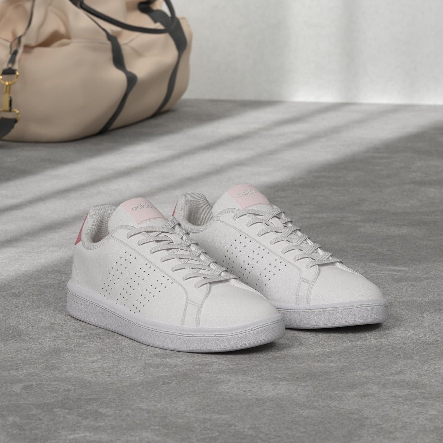 image:imageadidas Womens Advantage Eco SneakerWhiteWhitePink Strata