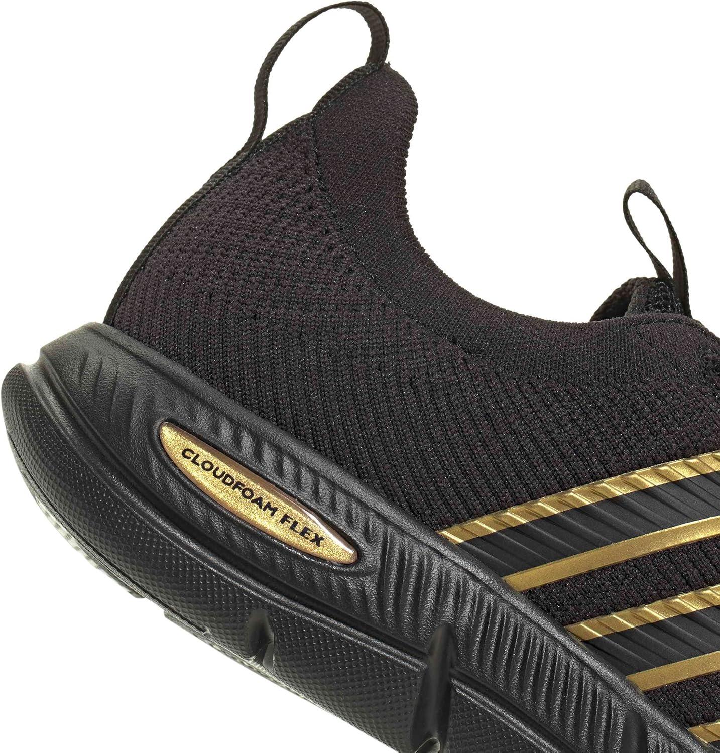 image:imageadidas Womens Cloudfoam Flex SloungeBlackBlackGold Metallic
