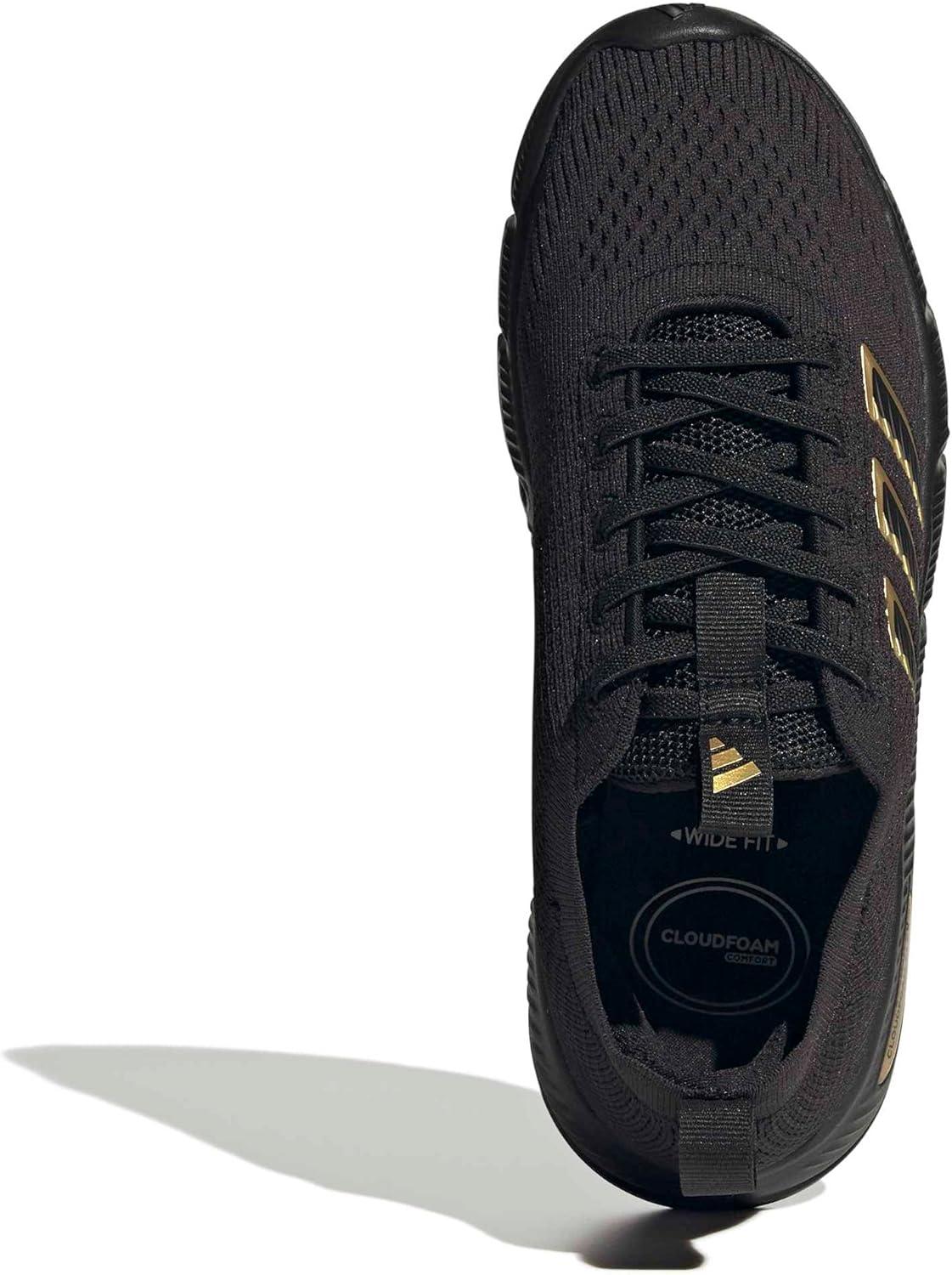 image:imageadidas Womens Cloudfoam Flex SloungeBlackBlackGold Metallic