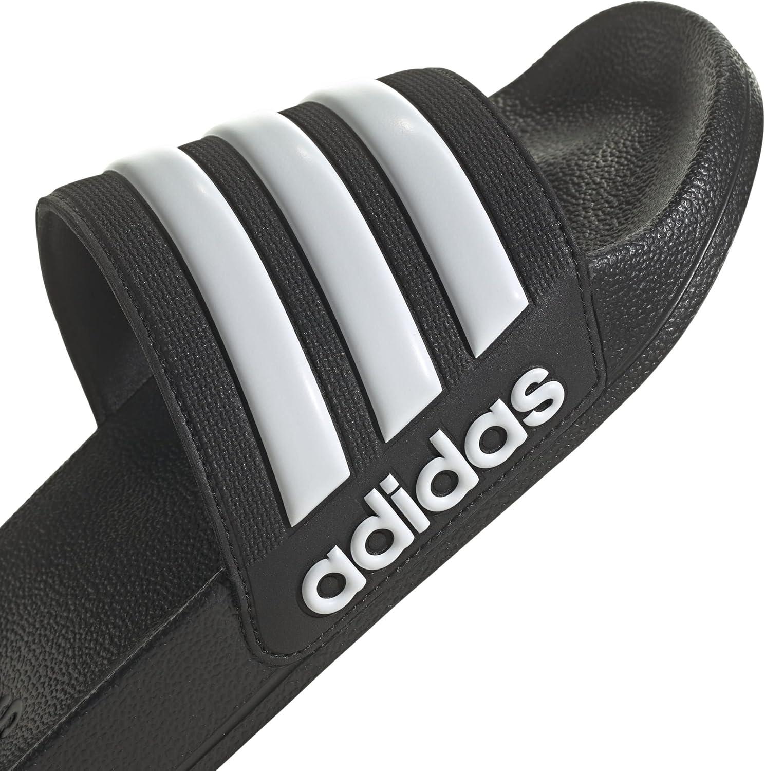 image:imageadidas unisexadult Adilette ShowerBlackWhiteCore Black