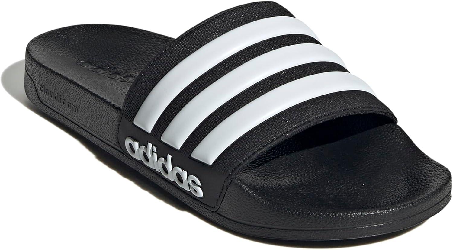 image:imageadidas unisexadult Adilette ShowerBlackWhiteCore Black