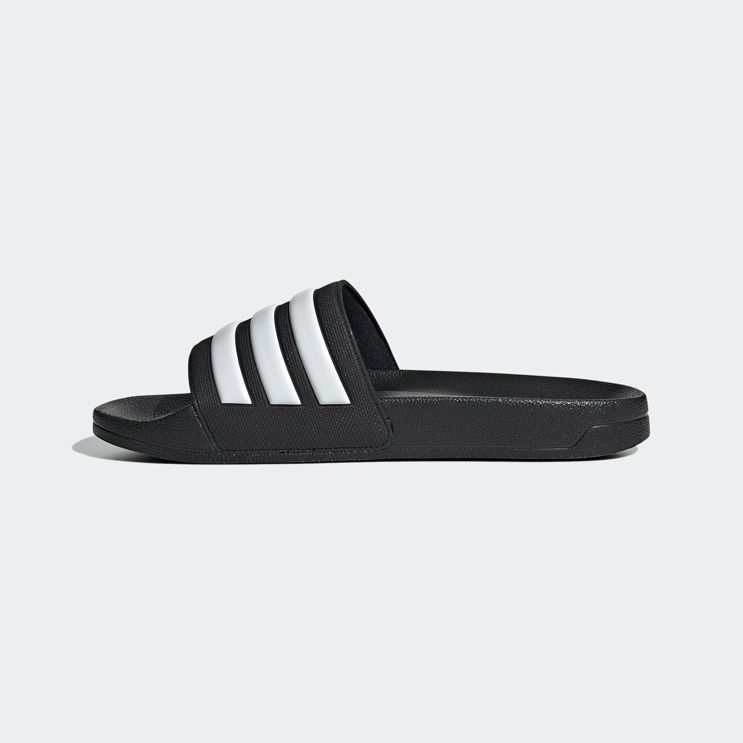 image:imageadidas unisexadult Adilette ShowerBlackWhiteCore Black