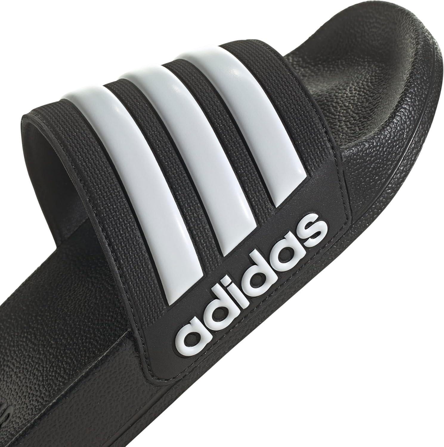 image:imageadidas unisexadult Adilette ShowerBlackWhiteCore Black