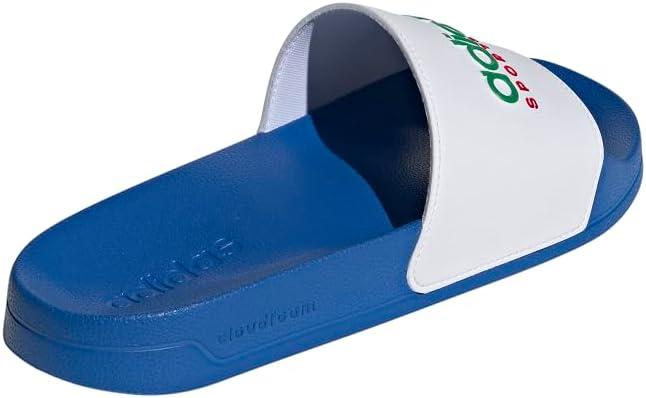 image:imageadidas unisexadult Adilette ShowerBright RoyalWhiteTeam Green