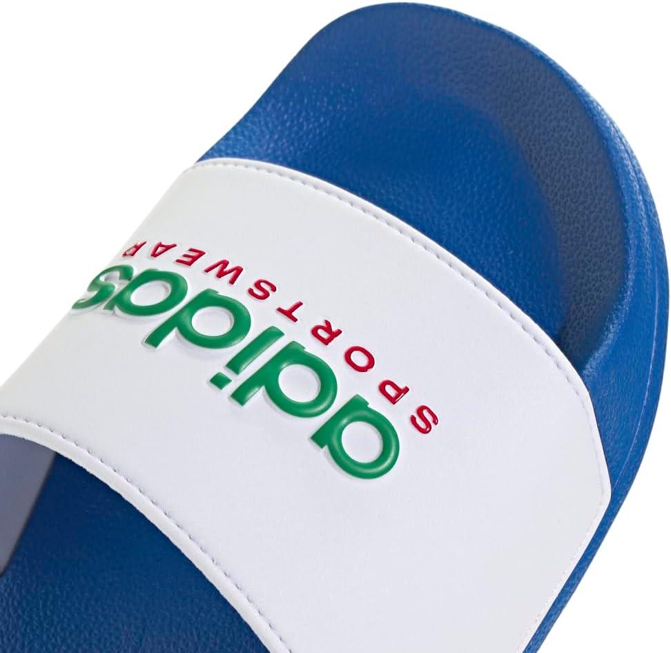 image:imageadidas unisexadult Adilette ShowerBright RoyalWhiteTeam Green