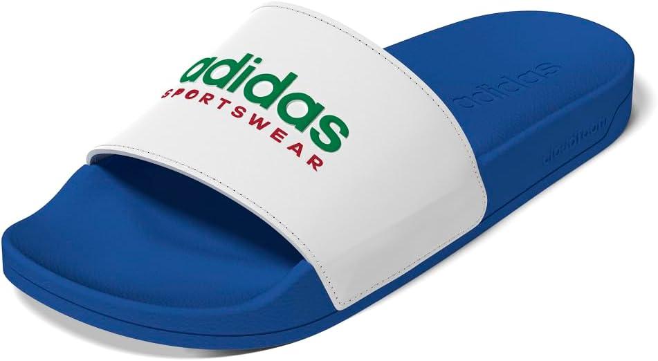 image:imageadidas unisexadult Adilette ShowerBright RoyalWhiteTeam Green