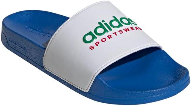 image:imageadidas unisexadult Adilette ShowerBright RoyalWhiteTeam Green