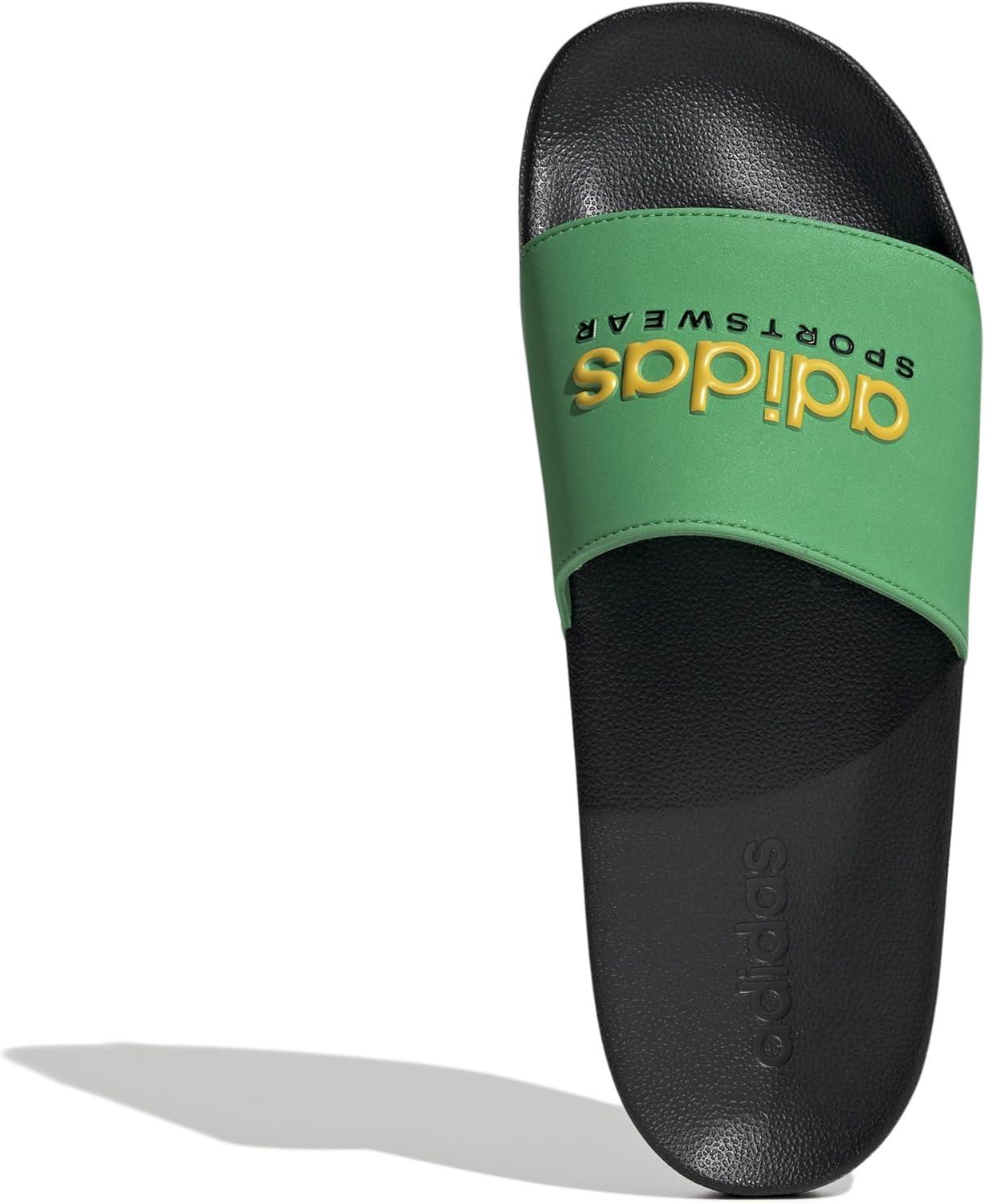 image:imageadidas unisexadult Adilette ShowerVivid GreenBold GoldBlack
