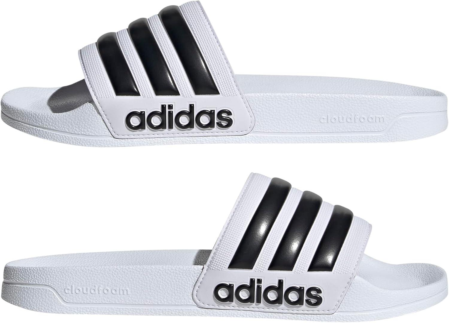 image:imageadidas unisexadult Adilette ShowerWhiteCore BlackWhite