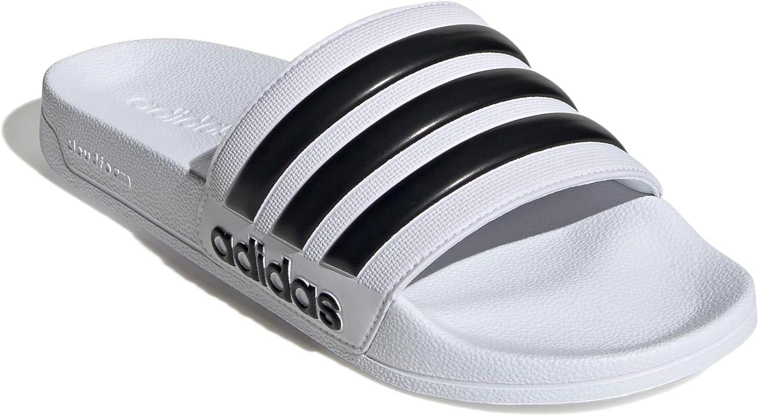 image:imageadidas unisexadult Adilette ShowerWhiteCore BlackWhite