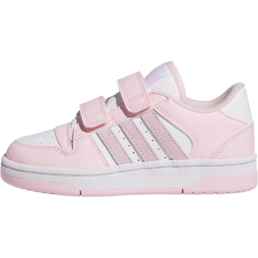 image:imageAdidas UnisexChild Break Start Hook amp LoopClear PinkWhiteCloud White