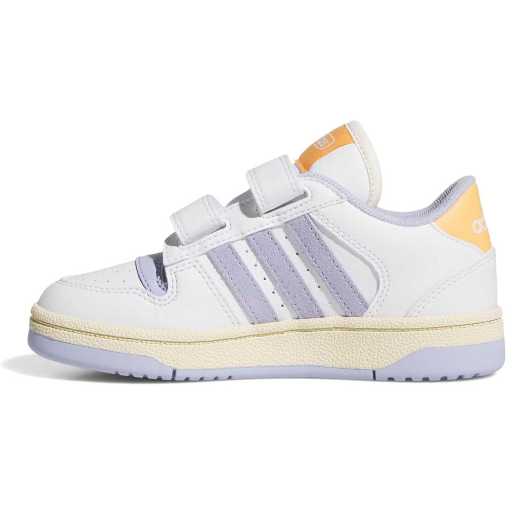 image:imageAdidas UnisexChild Break Start Hook amp LoopWhiteViolet ToneHazy Orange