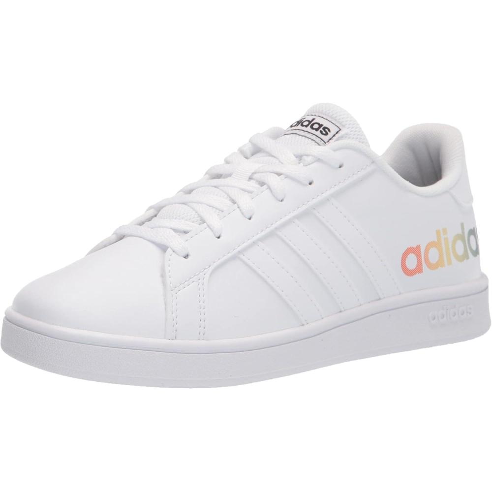 image:imageadidas Unisex Child Grand Court Sneaker US Toddler Unisex ChildWhiteWhiteBlack