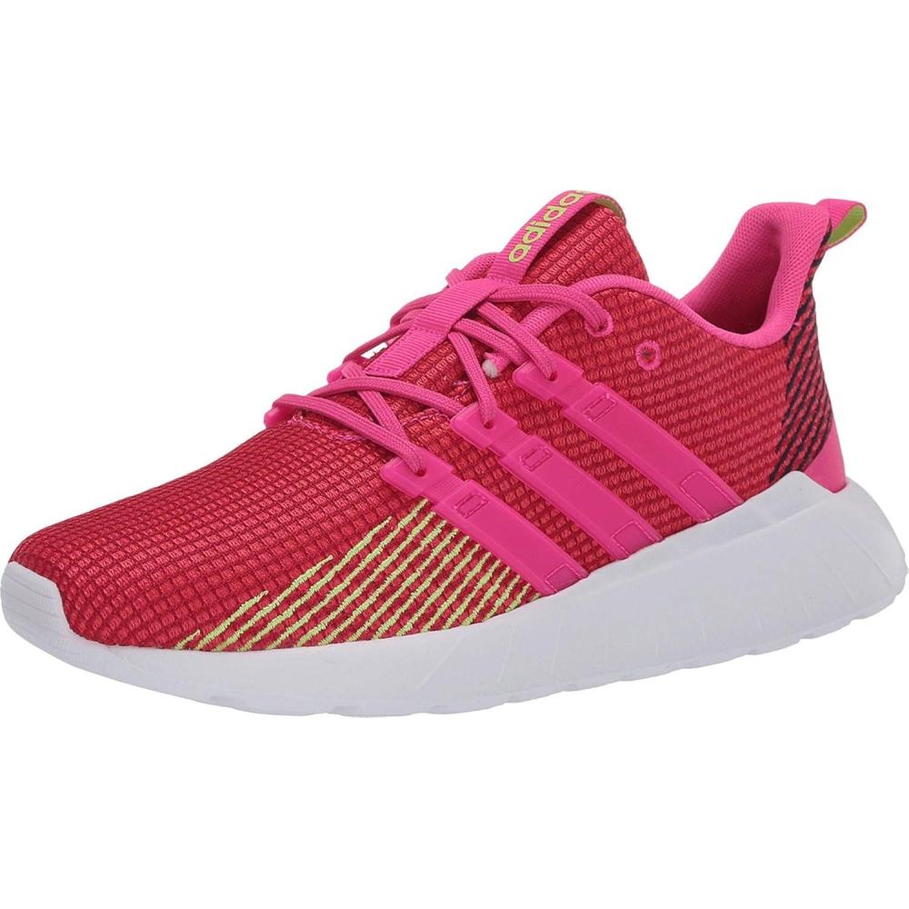 image:imageadidas UnisexChild Questar Flow Running ShoeShock RedShock PinkSignal Green
