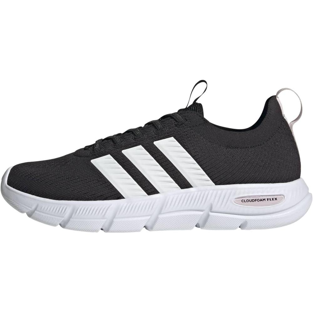 image:imageadidas Womens Cloudfoam Flex SloungeBlackWhiteAlmost Pink