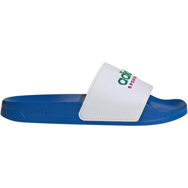 image:imageadidas unisexadult Adilette ShowerBright RoyalWhiteTeam Green