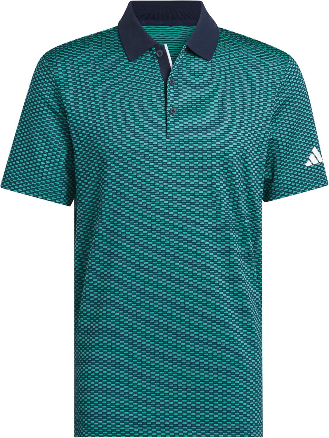 image:imageAdidas Mens Beyond Textured Polo ShirtPure Teal