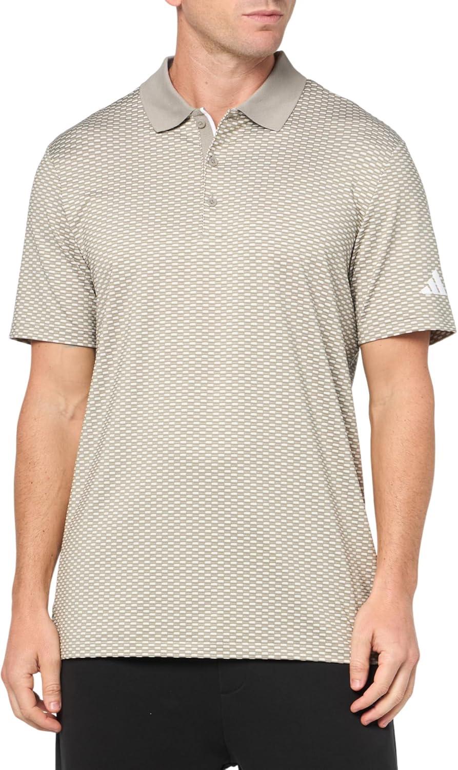 image:imageAdidas Mens Beyond Textured Polo ShirtPutty Beige S25