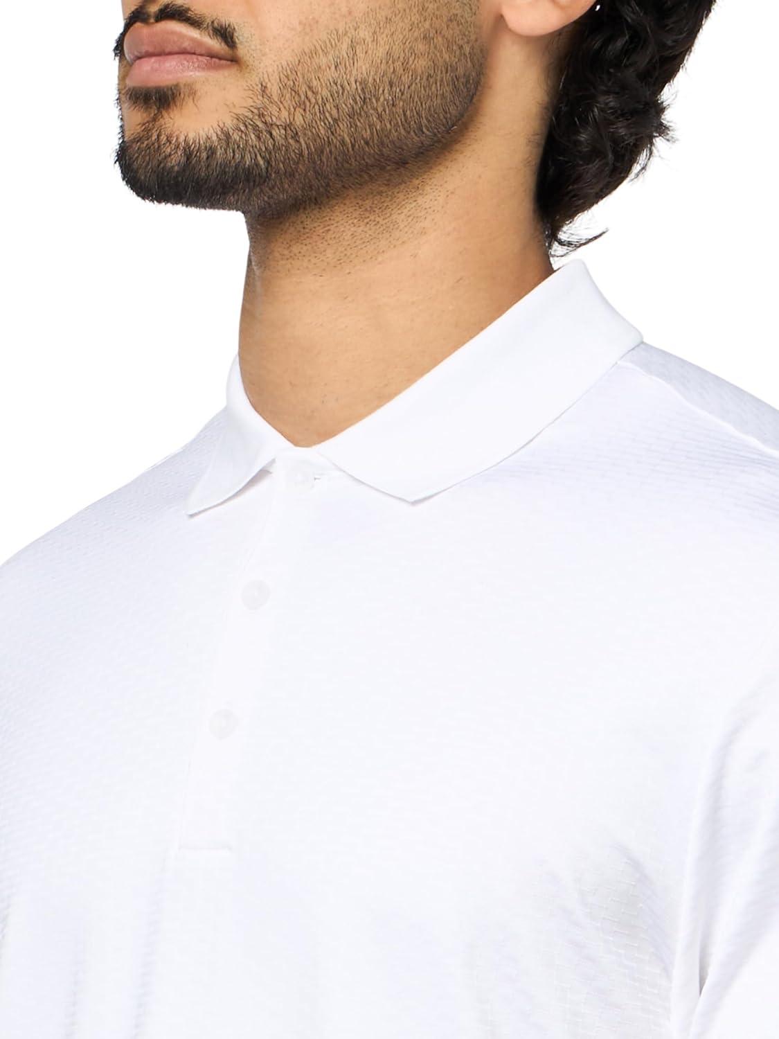 image:imageAdidas Mens Beyond Textured Polo ShirtWhite