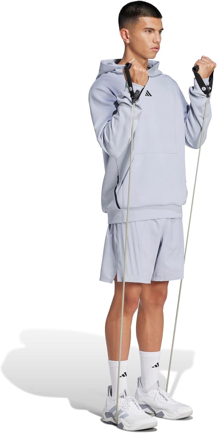 image:imageAdidas Mens Designed for Training 3Stripes ShortsHalo Silver