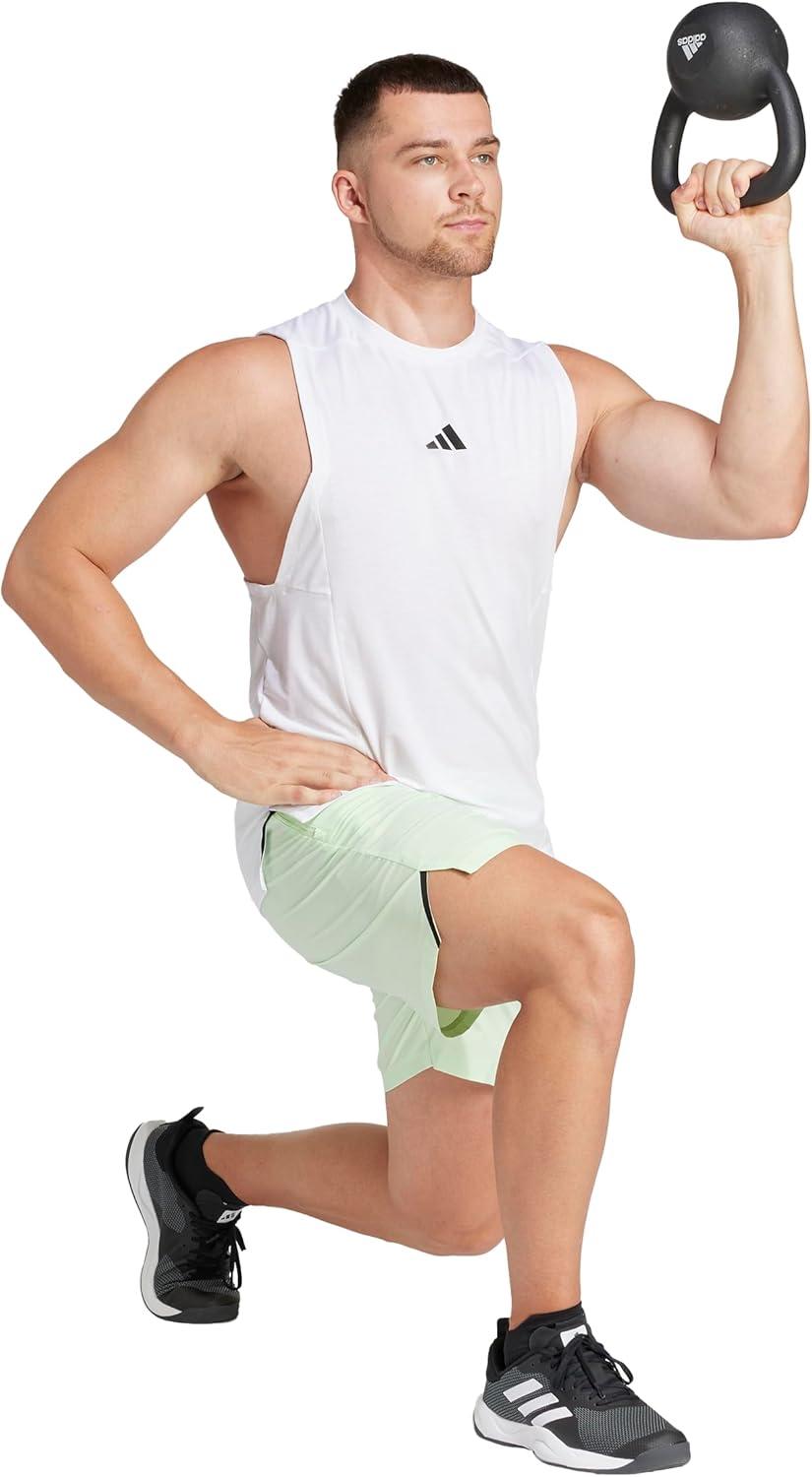 image:imageAdidas Mens Designed for Training Workout ShortsSemi Green Spark