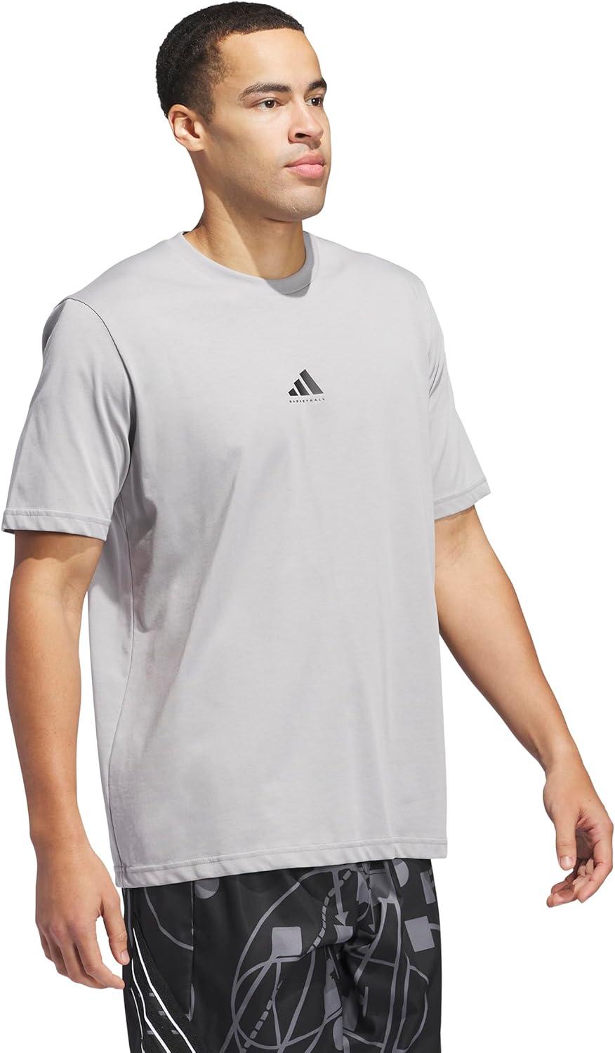 image:imageAdidas Mens Select Foundation Basketball TShirtSolid Grey