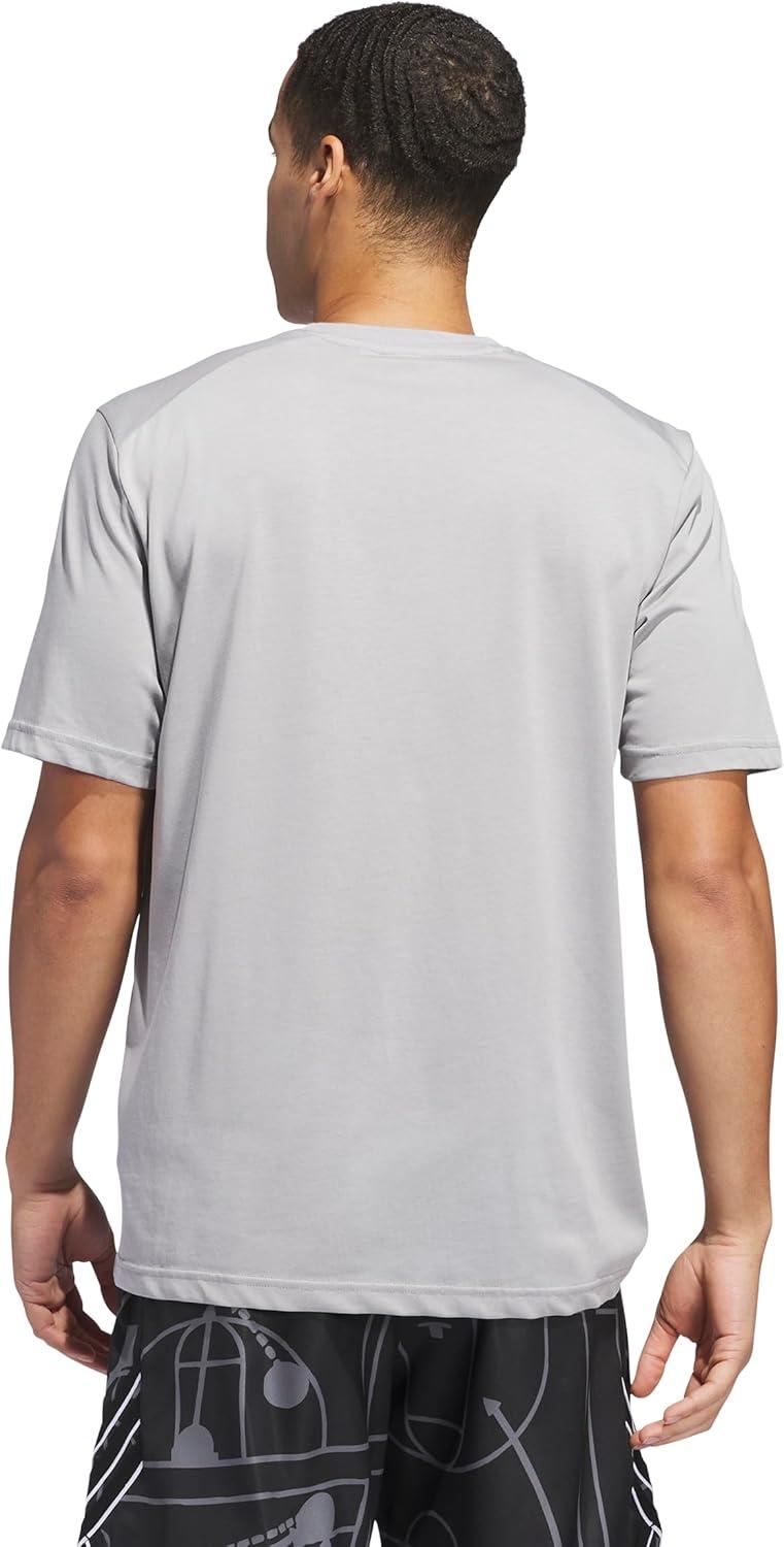 image:imageAdidas Mens Select Foundation Basketball TShirtSolid Grey