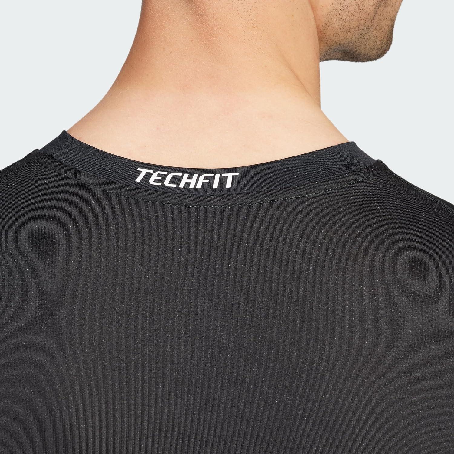 image:imageAdidas Mens Techfit Compression Long Sleeve Training TShirtBlack