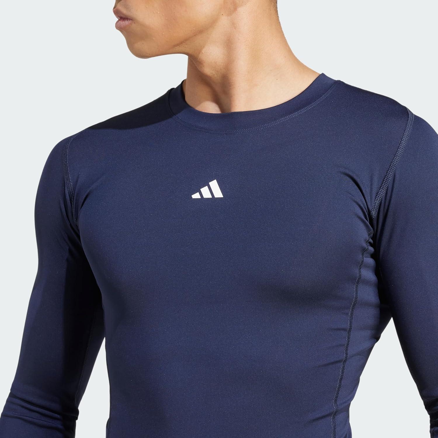image:imageAdidas Mens Techfit Compression Long Sleeve Training TShirtInk