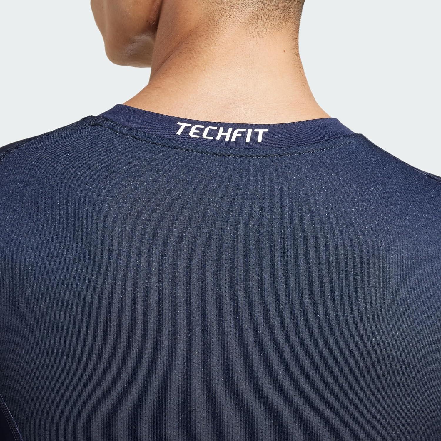 image:imageAdidas Mens Techfit Compression Long Sleeve Training TShirtInk