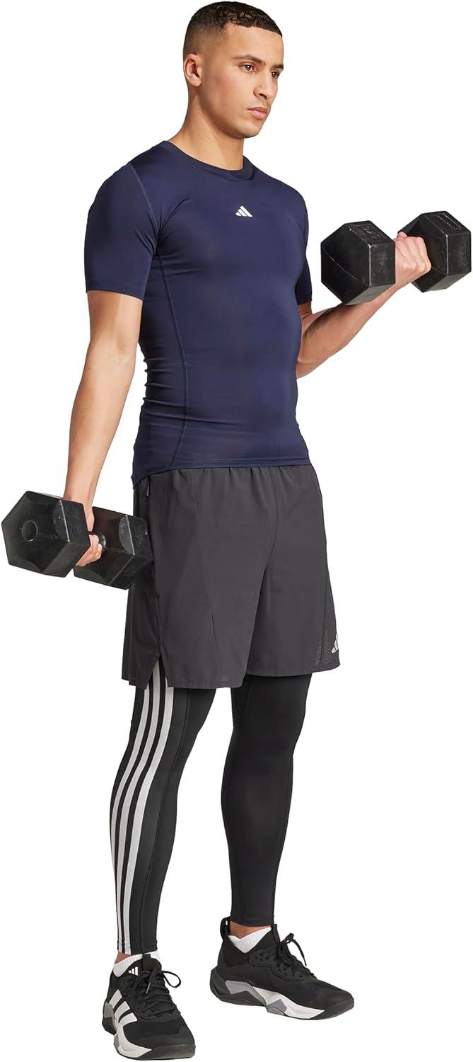 image:imageAdidas Mens Techfit Compression Training TShirtInk