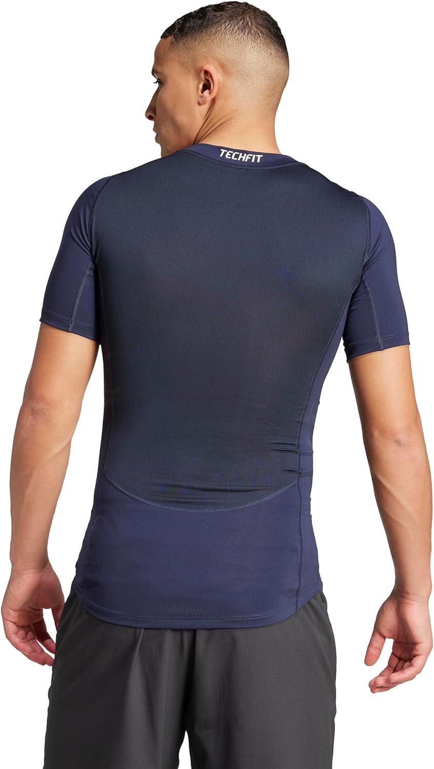 image:imageAdidas Mens Techfit Compression Training TShirtInk