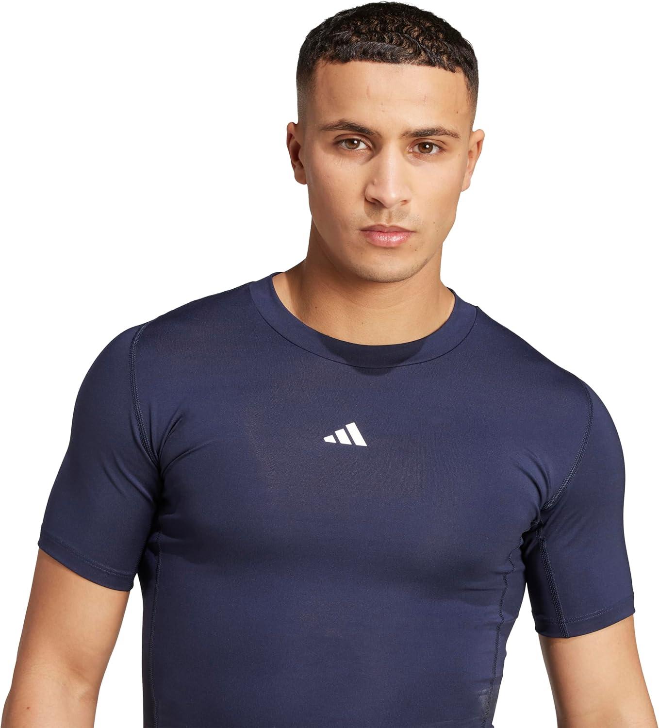 image:imageAdidas Mens Techfit Compression Training TShirtInk