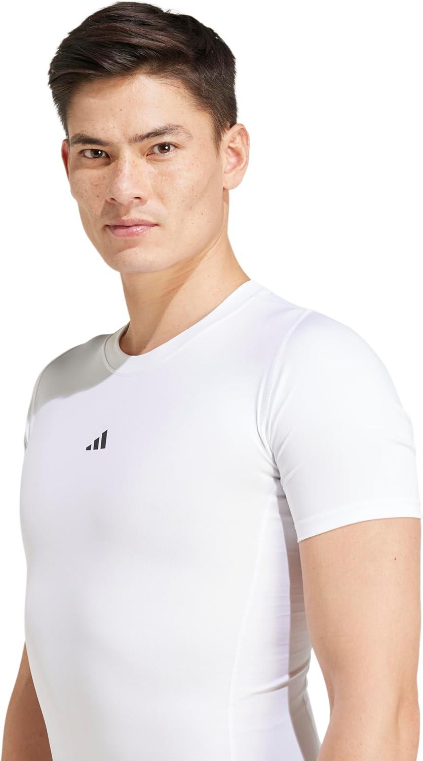 image:imageAdidas Mens Techfit Compression Training TShirtWhite